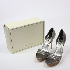 BCBGMAXAZRIA Pewter Metallic Ma-haisha Platforms